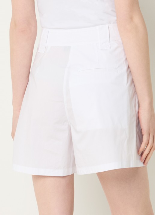 Liu Jo High waist loose fit korte broek met steekzakken - achterkant 3 wit