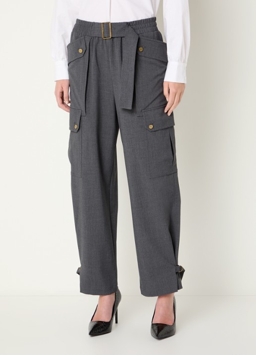 Liu Jo High waist loose fit pantalon met steekzakken