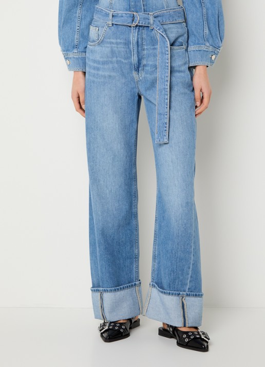 Liu Jo High waist straight leg jeans met lichte wassing