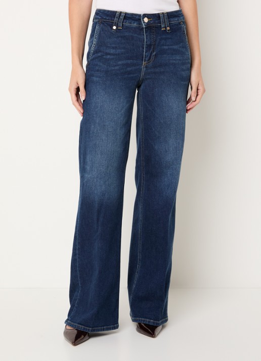 Liu Jo High waist wide leg jeans met donkere wassing
