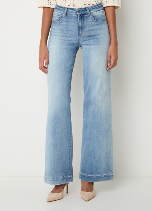 Liu Jo High waist wide leg jeans met lichte wassing