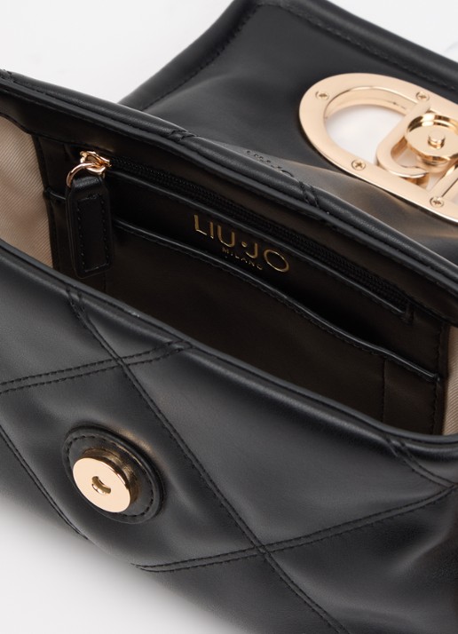 Liu Jo LaPuffy Small schoudertas met afneembare schouderriem - detail zwart