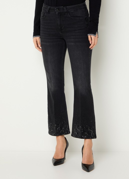 Liu Jo Low waist flared fit jeans met gekleurde wassing