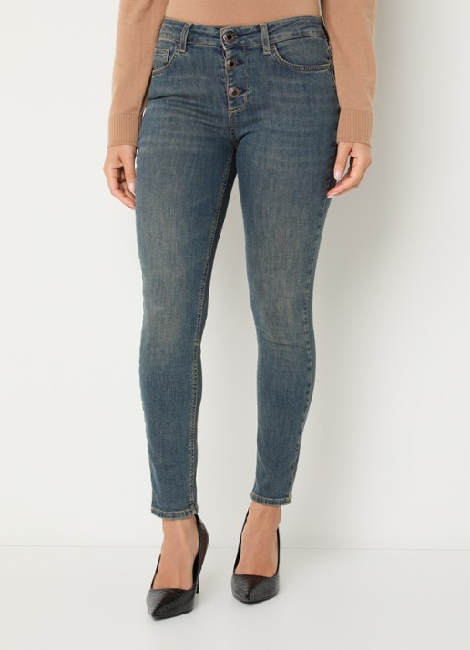 Liu Jo Low waist skinny fit jeans met gekleurde wassing