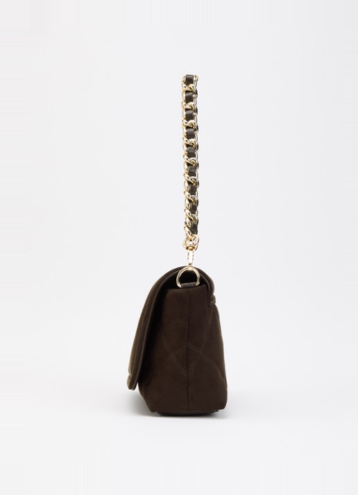 Liu Jo Medium LaPuffy crossbodytas met quilt patroon en afneembare schouderriem - detail 2 donkerbruin