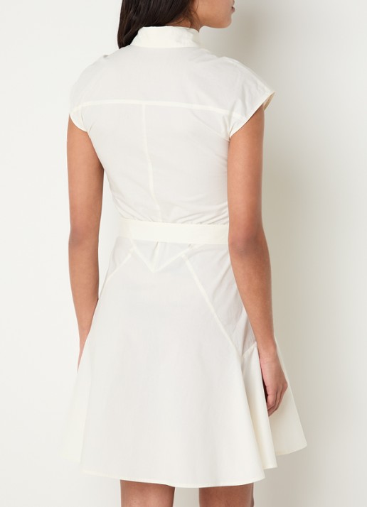 Liu Jo Mini blousejurk met borstzakken - achterkant 3 wit