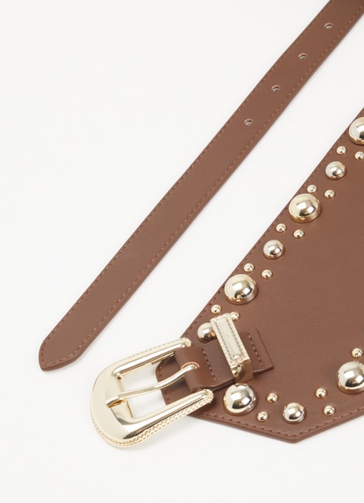 Liu Jo Riem met studs - detail bruin