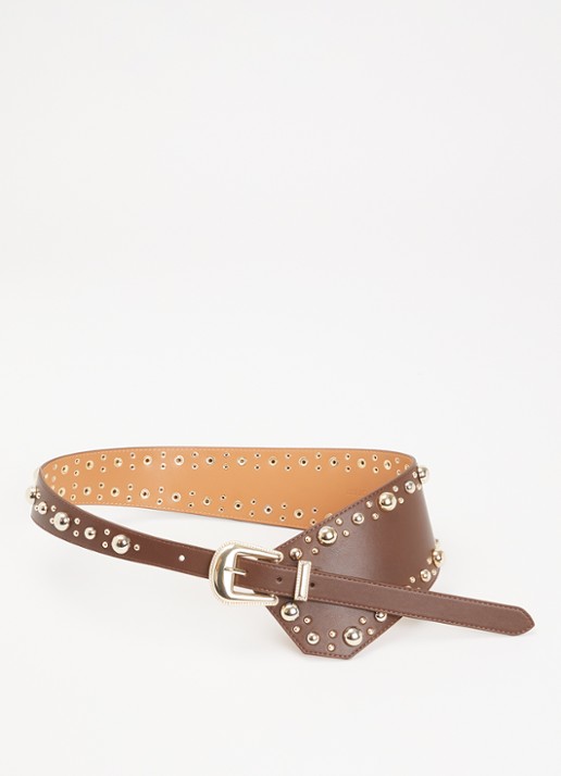 Liu Jo Riem met studs - voorkant 2 bruin
