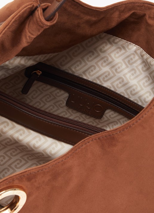 Liu Jo Schoudertas met studs - detail 2 bruin