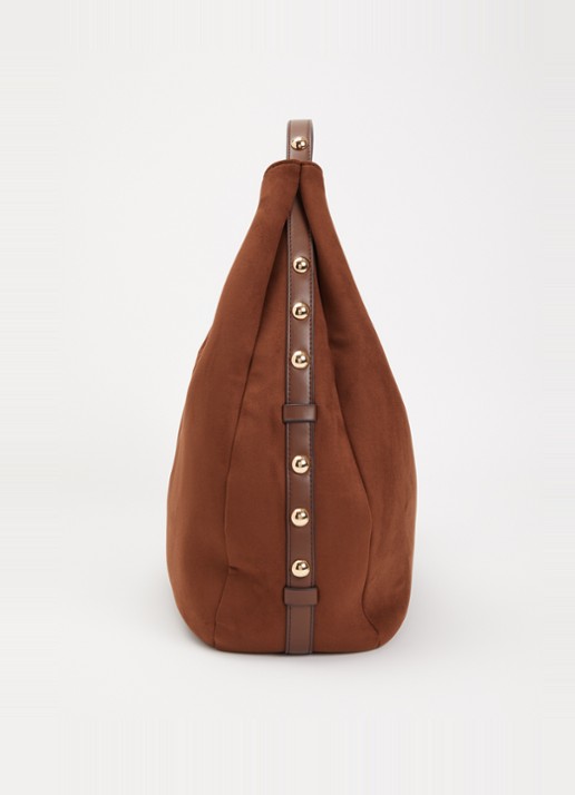 Liu Jo Schoudertas met studs - detail 3 bruin