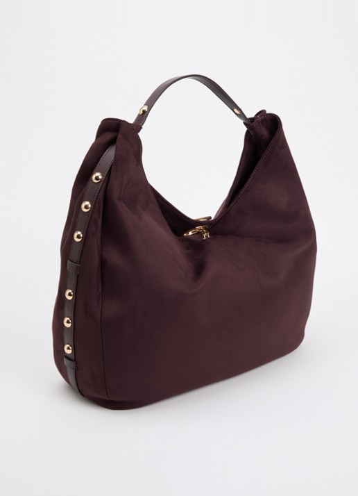 Liu Jo Schoudertas met studs - achterkant 4 aubergine