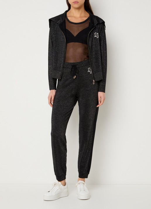 Liu Jo Set van sweatvest met mouwloze top 2-delig - voorkant 3 zwart