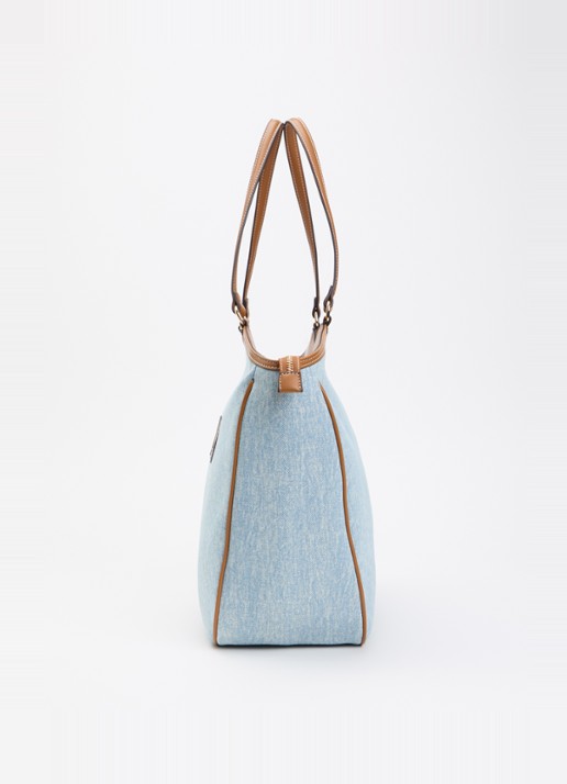 Liu Jo Shopper met logo - detail 3 lichtblauw