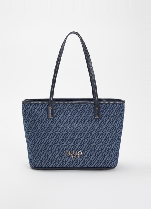Liu Jo Shopper van denim met logoprint