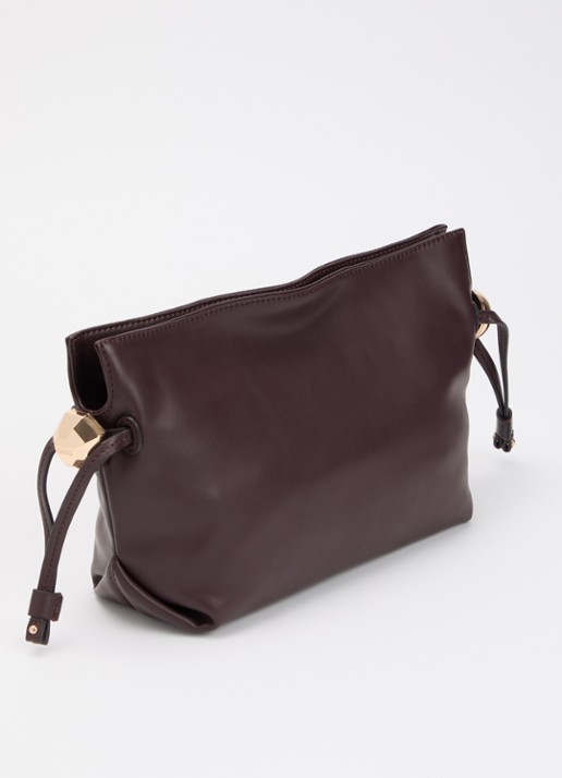 Liu Jo Small Riccy schoudertas met afneembare schouderriem  - achterkant aubergine