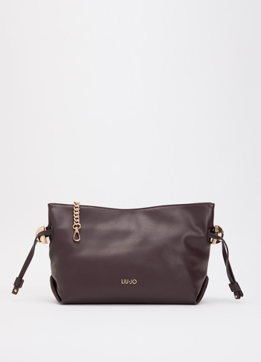 Liu Jo Small Riccy schoudertas met afneembare schouderriem  - voorkant 2 aubergine