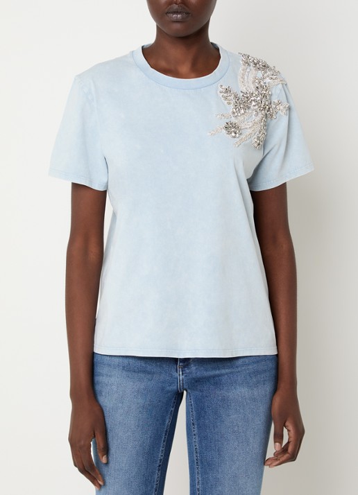 Liu Jo T-shirt met applicatie en strass