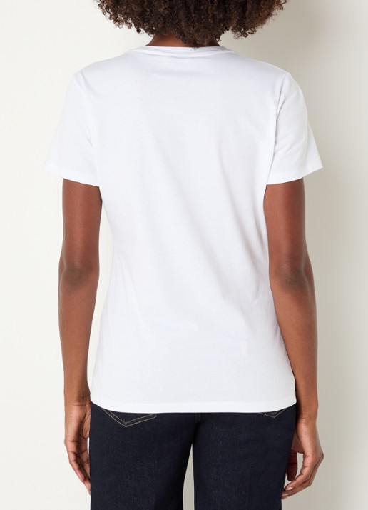 Liu Jo T-shirt met logoprint - achterkant bruin