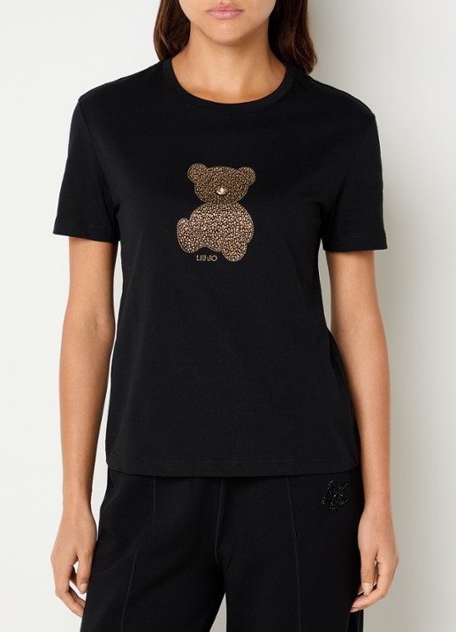 Liu Jo T-shirt met print van strass