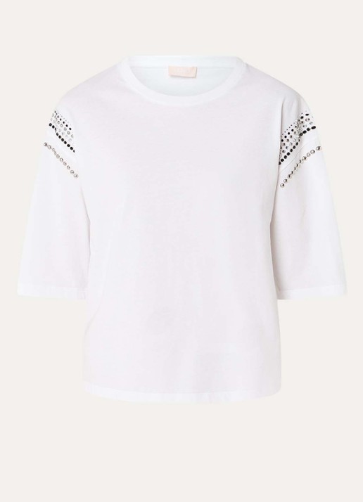 Liu Jo T-shirt met strass - voorkant wit