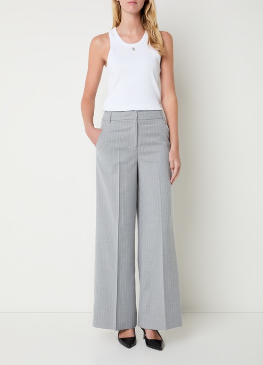 Liu Jo Tanktop met logo - voorkant 4 wit