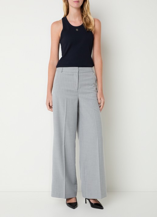 Liu Jo Tanktop met logo - voorkant 2 donkerblauw
