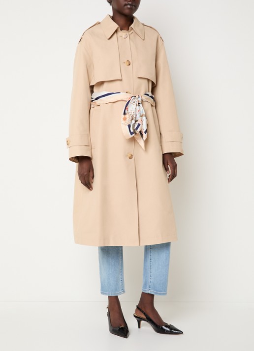 Liu Jo Trenchcoat met strikceintuur en steekzakken