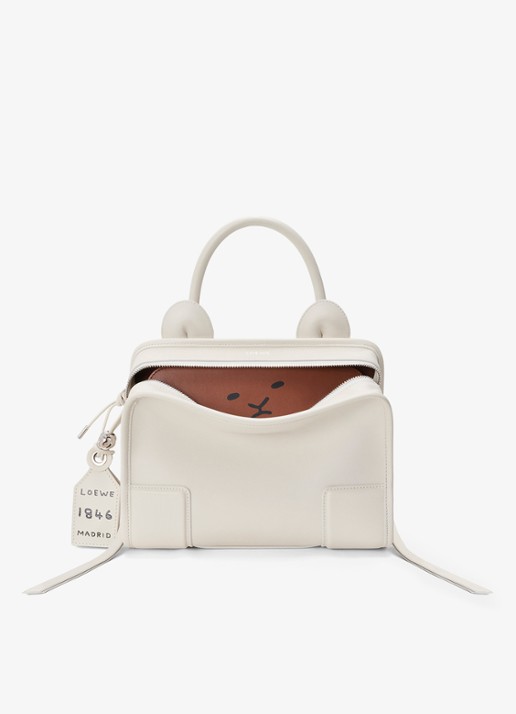 LOEWE Amazona 180 Small Lion Intarsio handtas van kalfsleer