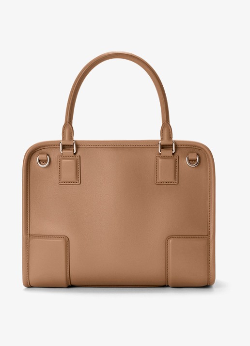 LOEWE Amazona 180 Small schoudertas van kalfsleer - achterkant 8 bruin