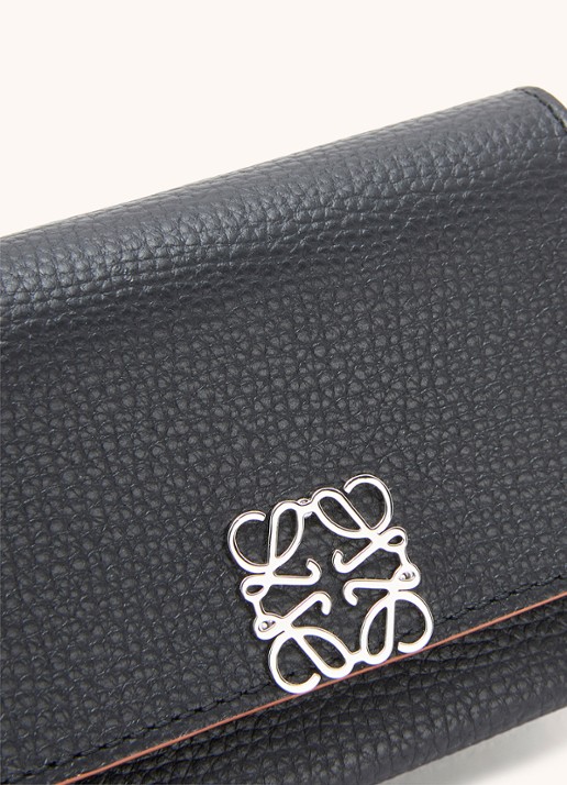 LOEWE Anagram portemonnee van kalfsleer - detail 5 zwart