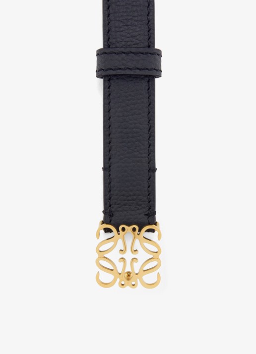 LOEWE Anagram riem van kalfsleer - voorkant 2 zwart