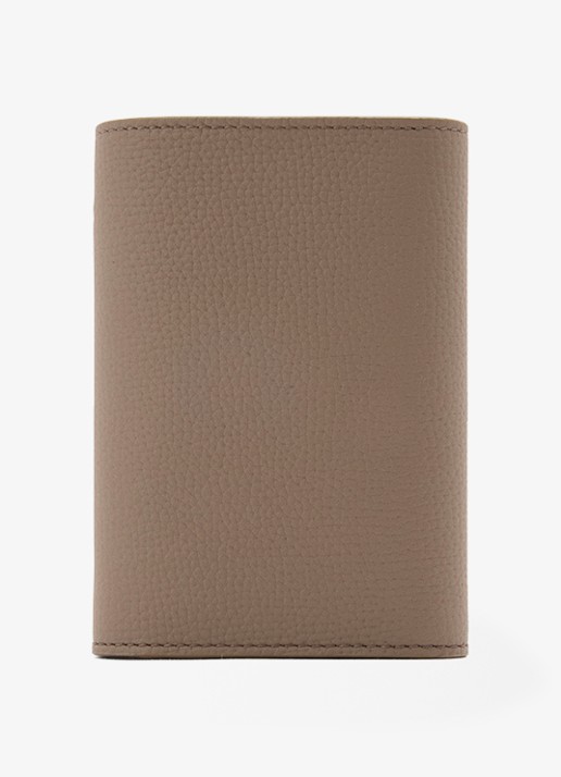 LOEWE Anagram Small portemonnee van kalfsleer - achterkant taupe