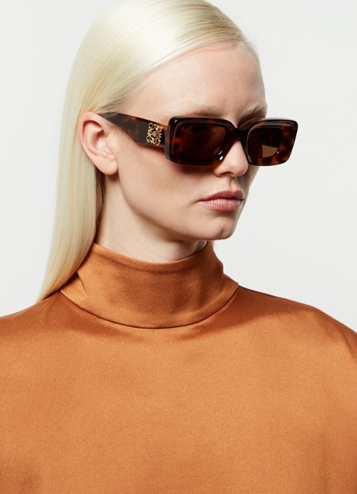 LOEWE Anagram zonnebril LW40101I - voorkant 2 donkerbruin