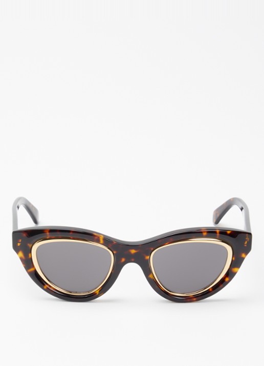 LOEWE Anagram zonnebril LW40182U - detail bruin