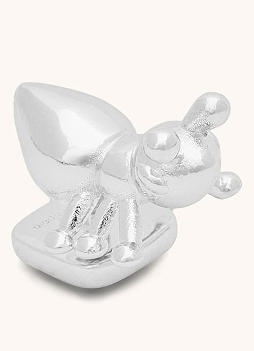 LOEWE Ant tasbedel met logo - voorkant 2 zilver