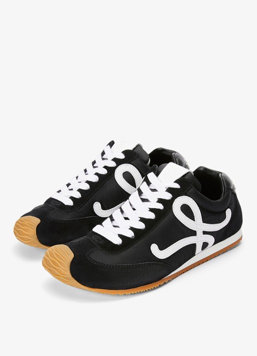 LOEWE Ballet Runner 2.0 sneaker met kalfsleren details - detail 3 zwart