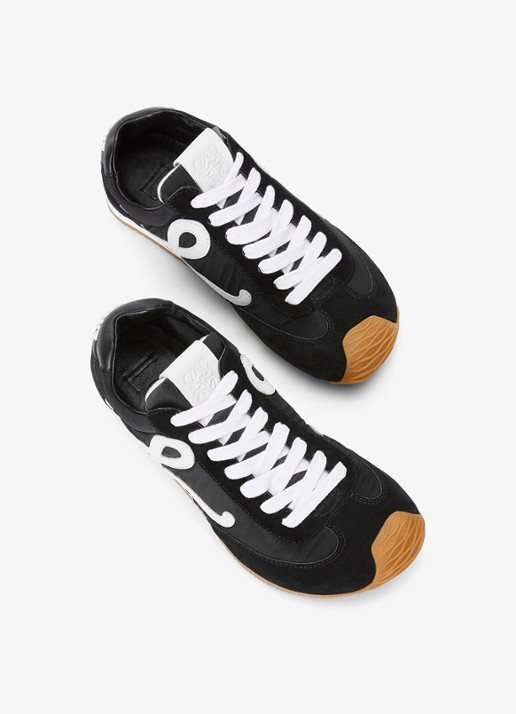 LOEWE Ballet Runner 2.0 sneaker met kalfsleren details - detail 4 zwart