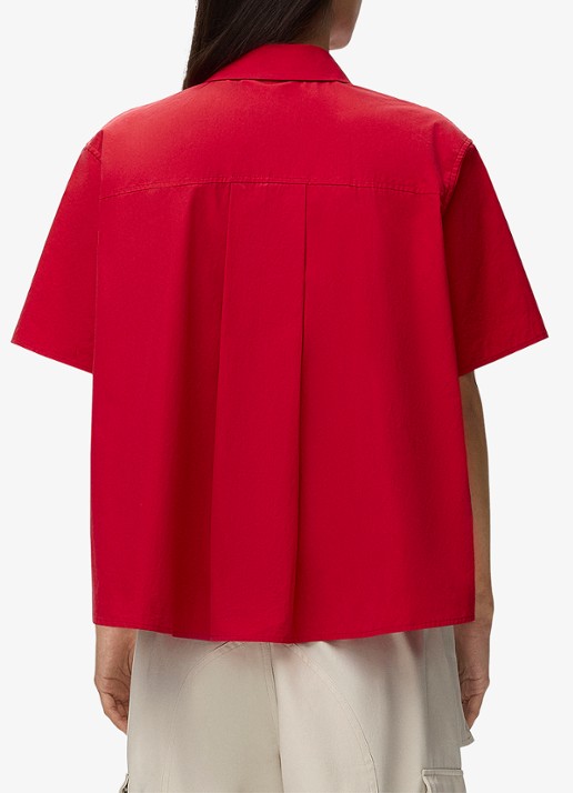 LOEWE Blouse met logoborduring - achterkant 3 rood
