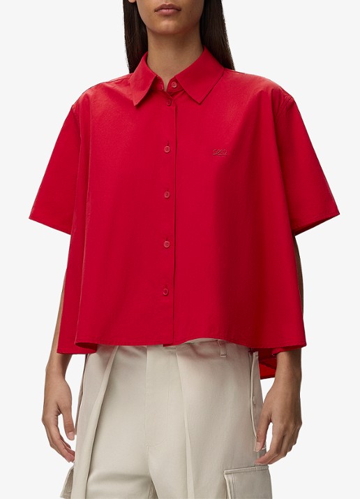 LOEWE Blouse met logoborduring
