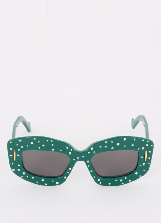 LOEWE Cat Eye zonnebril E4000225 - detail 2 zeegroen