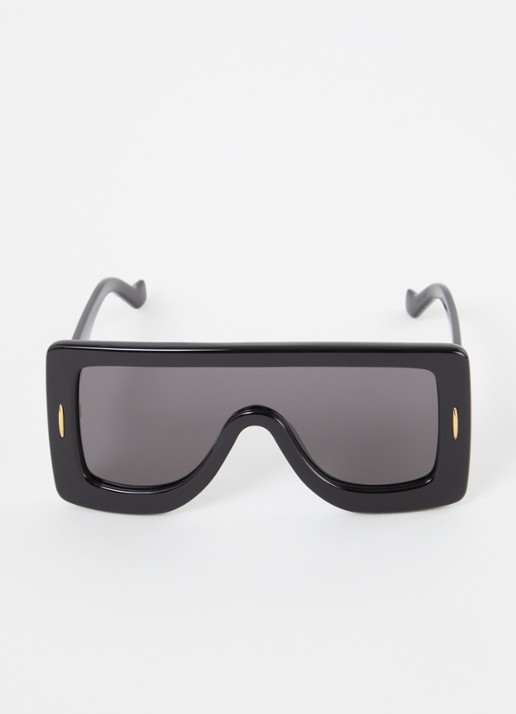 LOEWE Chunky Anagram zonnebril LW40104I - detail zwart
