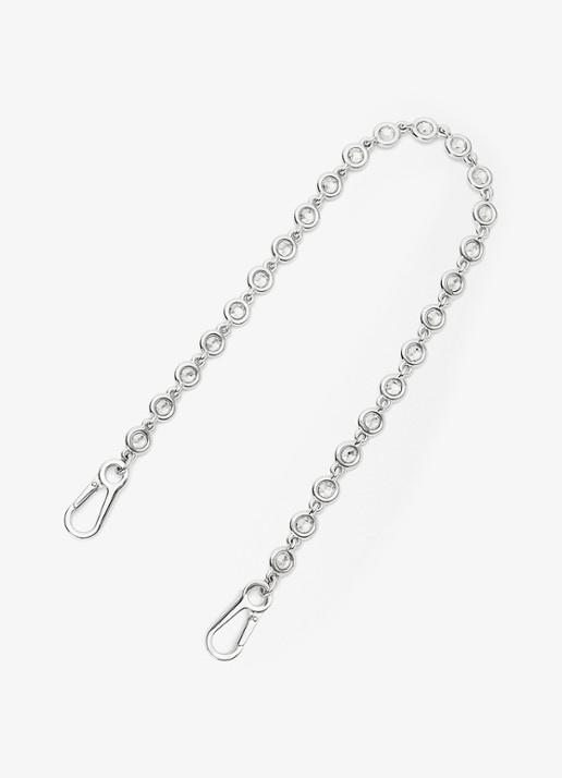 LOEWE Crystal Donut schouderriem - voorkant zilver