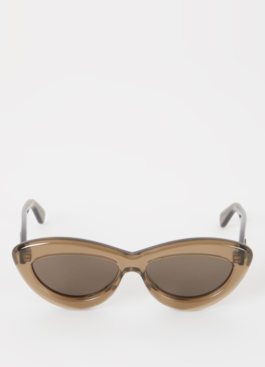 LOEWE Curvy zonnebril LW40096I - detail 3 olijfgroen