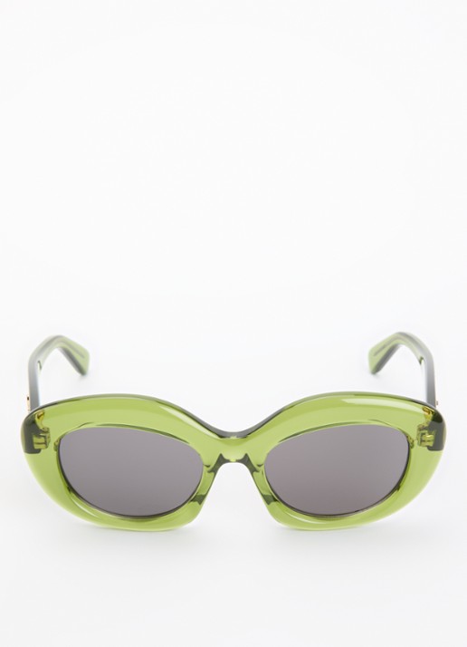 LOEWE Curvy zonnebril LW40153I - detail 2 groen
