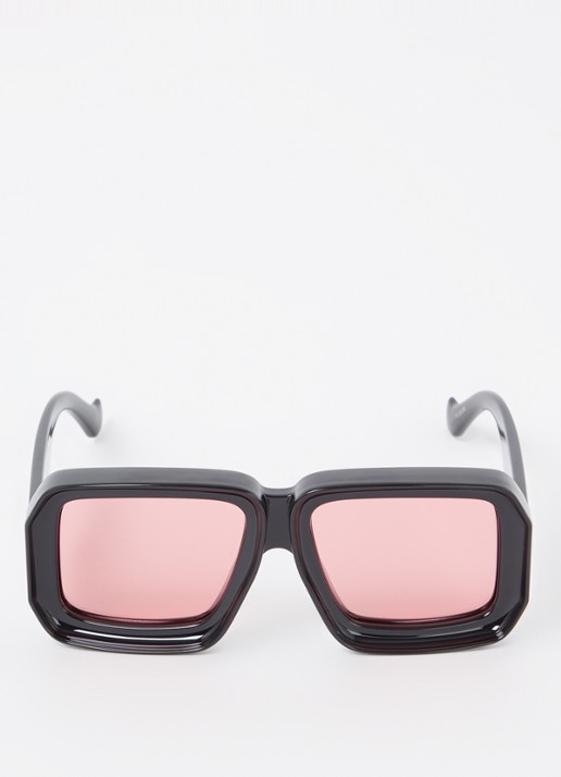LOEWE Dive In Mask zonnebril LW40064U - detail zwart