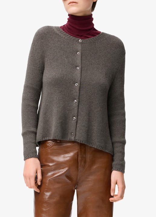 LOEWE Fijngebreid vest van kasjmier met logoborduring