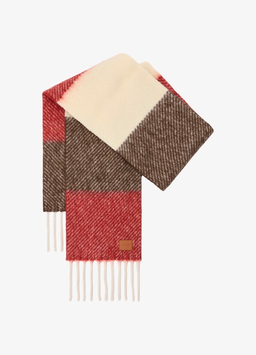 LOEWE Fijngebreide sjaal in alpaca wolblend 212 x 27 cm