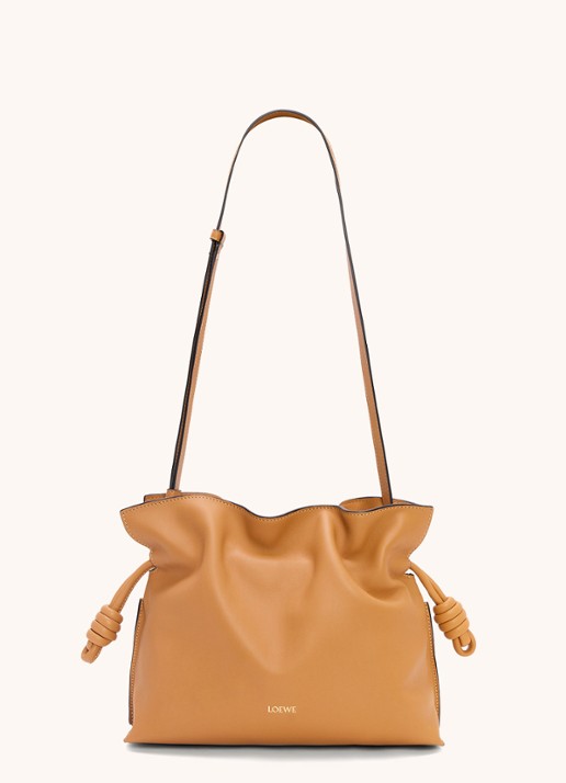 LOEWE Flamenco clutch van kalfsleer - detail 2 camel