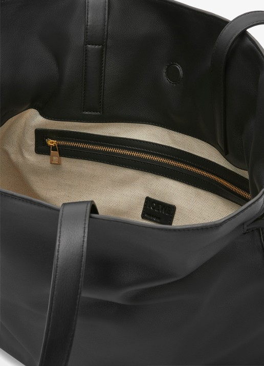 LOEWE Flamenco Large clutch van kalfsleer - detail 5 zwart