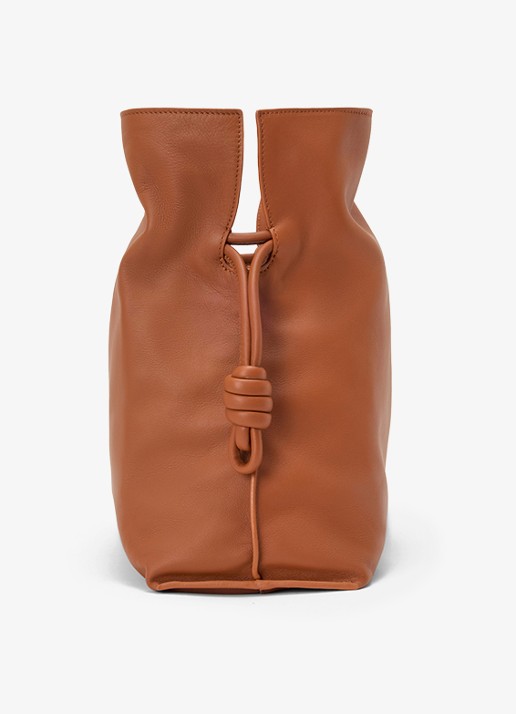 LOEWE Flamenco Large clutch van kalfsleer - detail 3 bruin